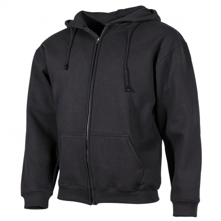 NEU Kapuzen Sweatshirt Jacke schwarz 340g/m²