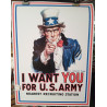 neu II WK Repro Plakat " I WANT YOU FOR U.S. ARMY "