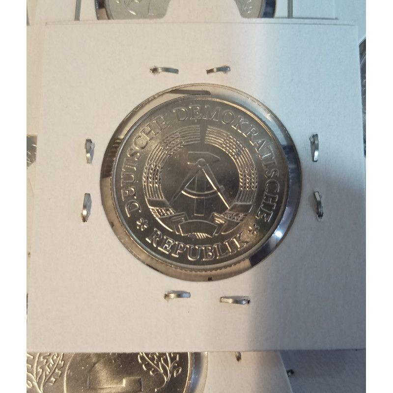 2 Mark DDR Aluminium 1975 Bankfrisch