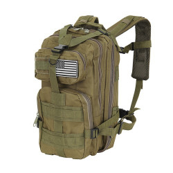 Kleiner grüner Rucksack 25L
