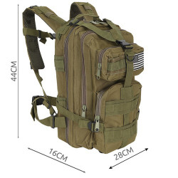 Kleiner grüner Rucksack 25L