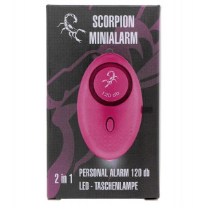Scorpion Mini Alarm 120db pink