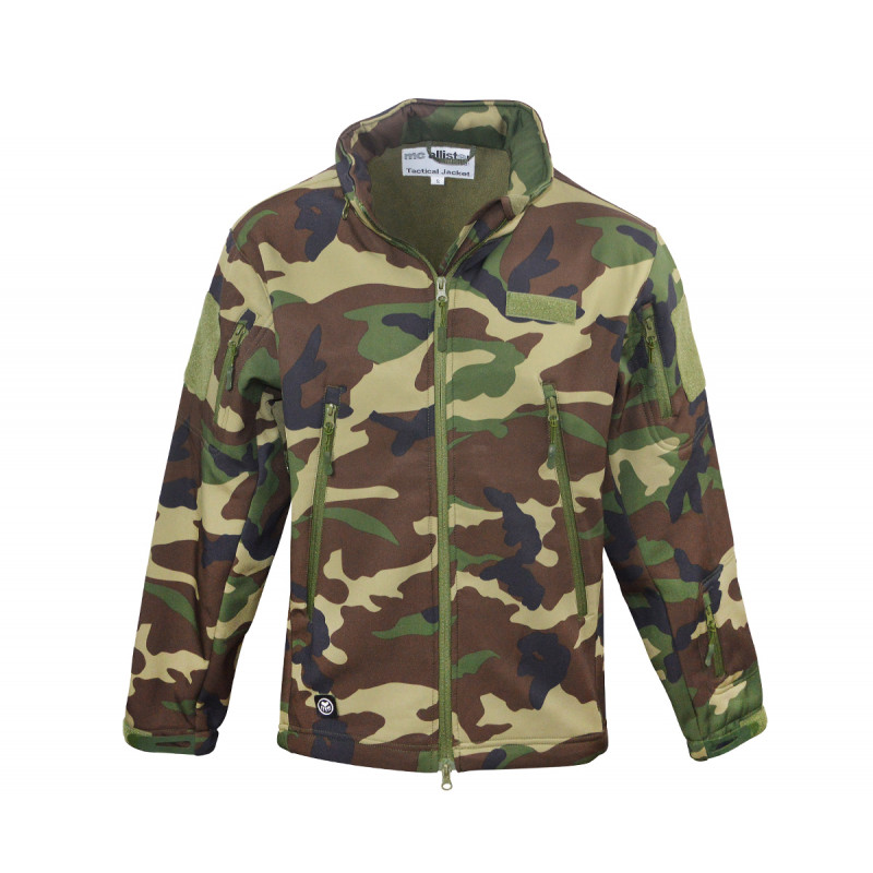 XXXL Softshell Jacke " Tactical " WOODLAND