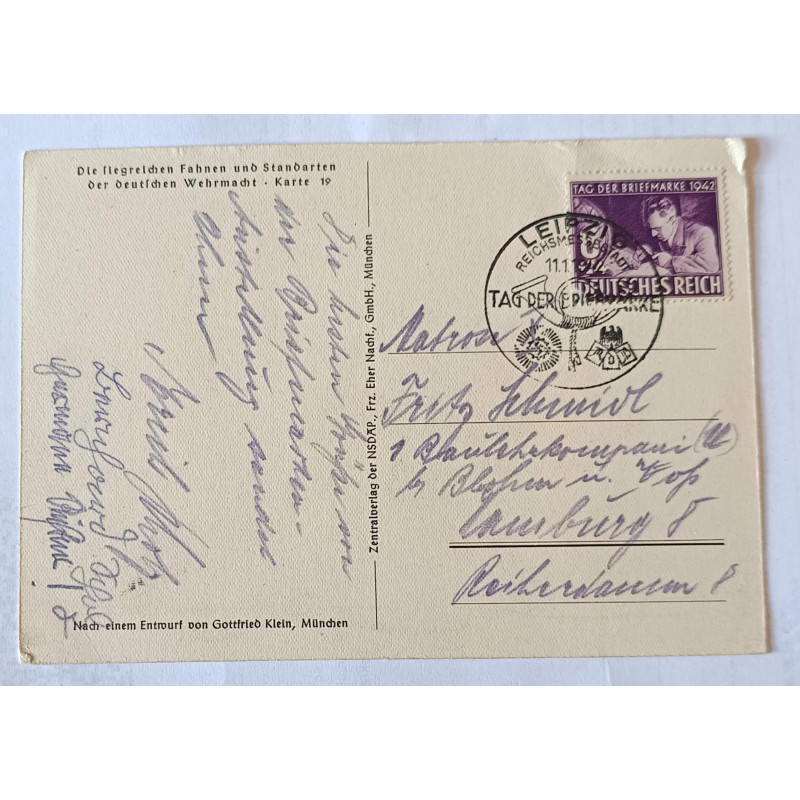 Postkarte Marine 1942 gelaufen