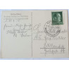 Feldpostkarte 1938 Reichsparteitag gelaufen