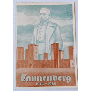 Gedenkkarte Tannenberg 1939 gestempelt