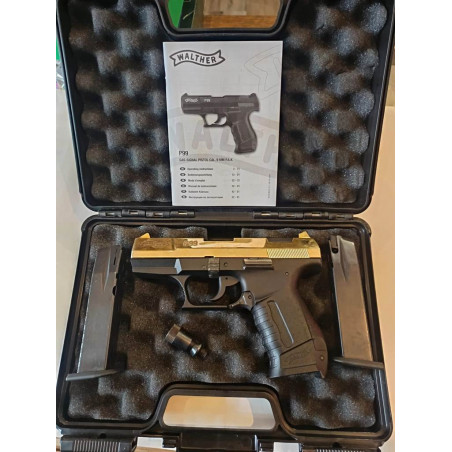 SSW Walther P99 Gold in 9mm P.A.K. gebr.