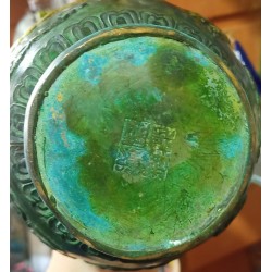 Bronce Vase um 1910 wahrscheinlich Nepal
